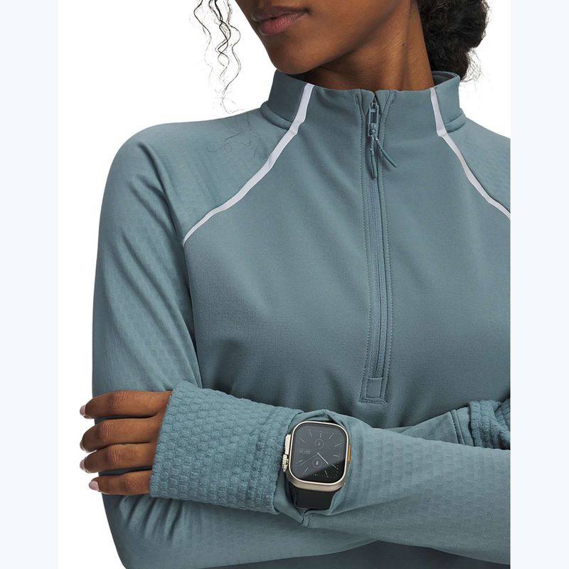 Dámská běžecká mikina Under Armour Pro Half Zip jasper blue/reflective 3