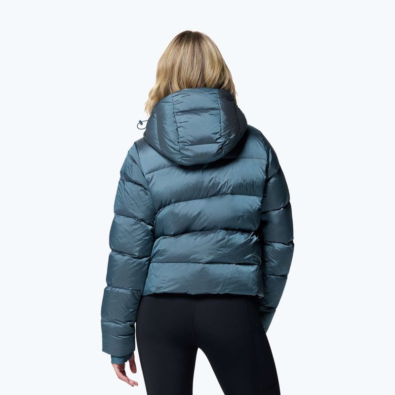 Dámská péřová bunda Columbia Amaze Puff Hooded everblue high shine 3