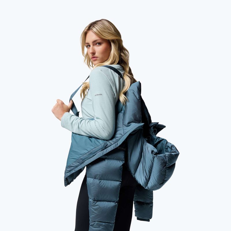 Dámská péřová bunda Columbia Amaze Puff Hooded everblue high shine 11