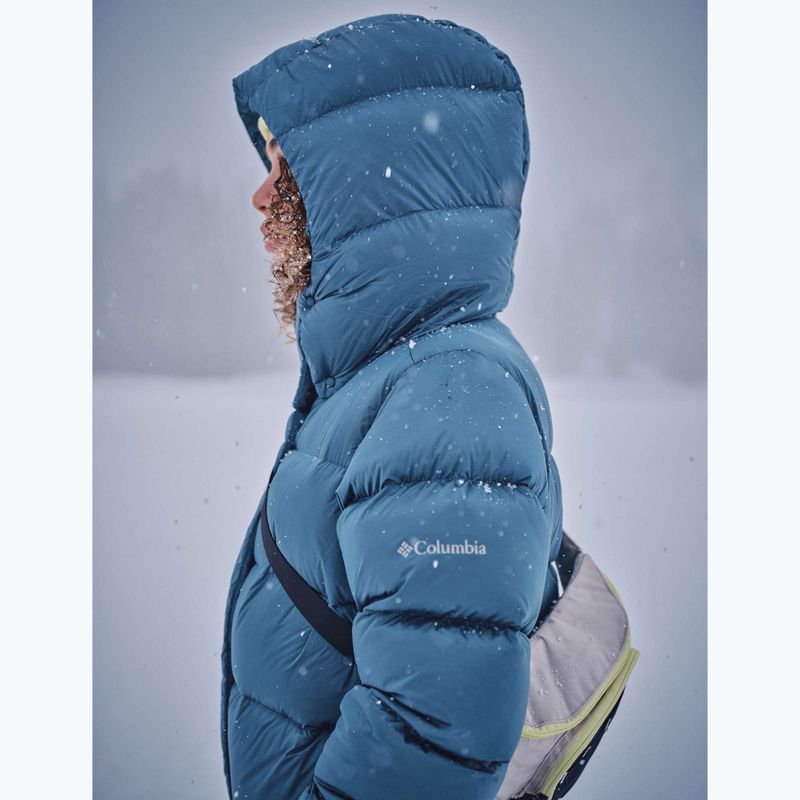 Dámská péřová bunda Columbia Amaze Puff Hooded everblue high shine 19