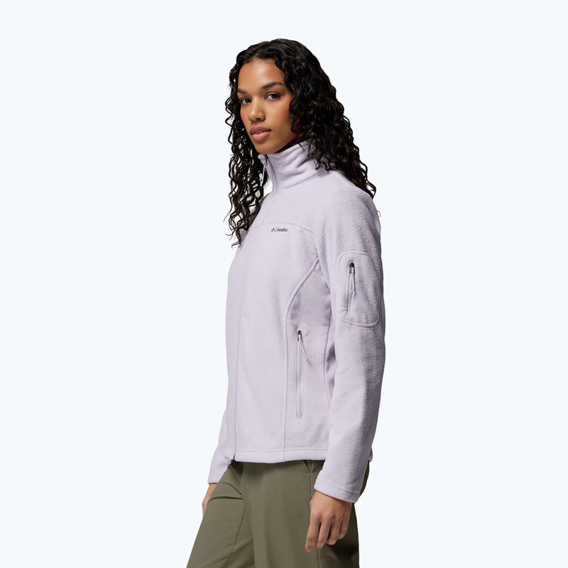 Dámská fleecová mikina Columbia Fast Trek II lavender pearl 4