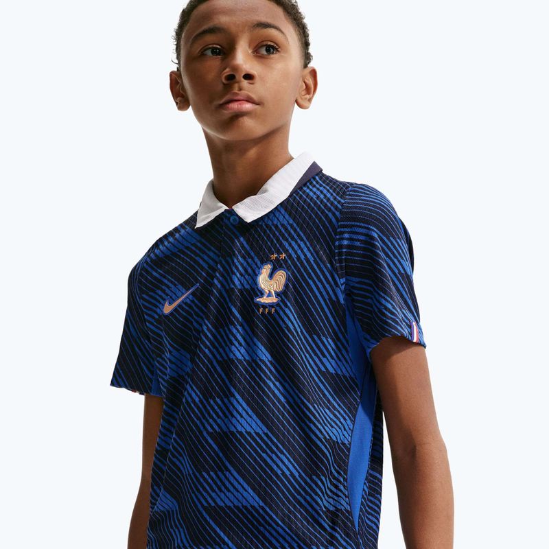 Dětské fotbalové tričko Nike FFF 2026/27 Match Home game royal/metallic copper 7