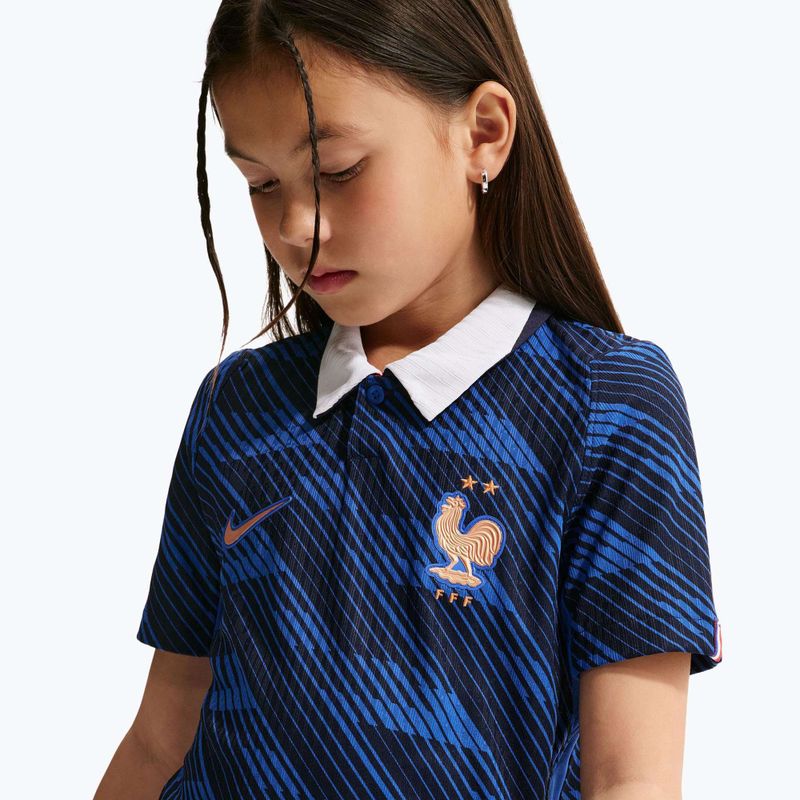 Dětské fotbalové tričko Nike FFF 2026/27 Match Home game royal/metallic copper 9