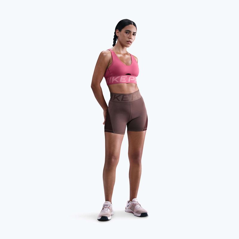 Dámské šortky Nike Pro Sculpt High Waisted 5" Biker tattoo/burgundy crush/white 2