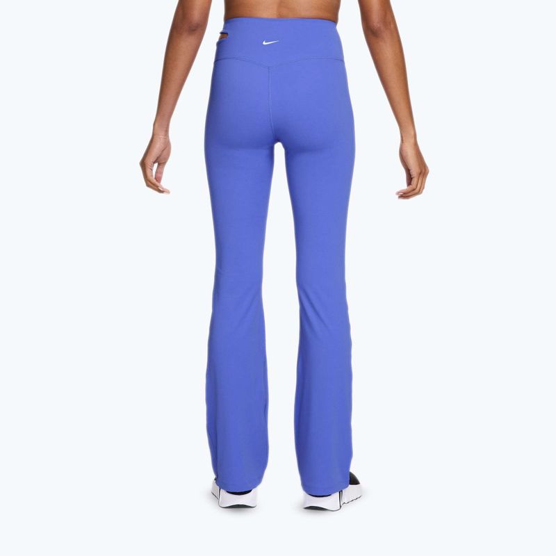 Dámské tréninkové kalhoty Nike Zenvy High-Waisted Flared sapphire/white 2