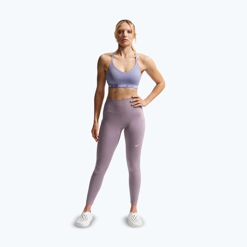 Dámské tréninkové legíny Nike One High-Waisted 7/8 light violet ore/white 2