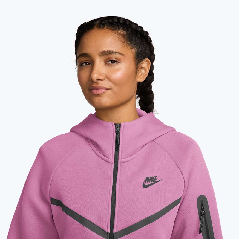 Dámská mikina Nike Sportswear Tech Fleece Windrunner light magenta/black 3