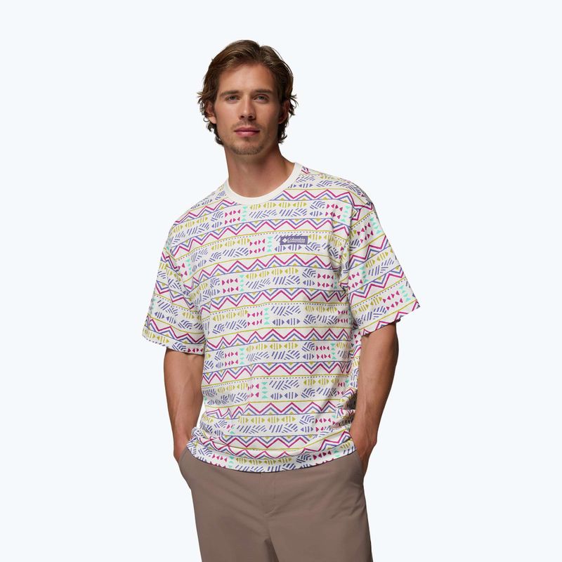 Pánské tričko Columbia CSC Heavyweight Printed Tee sea salt/horizons
