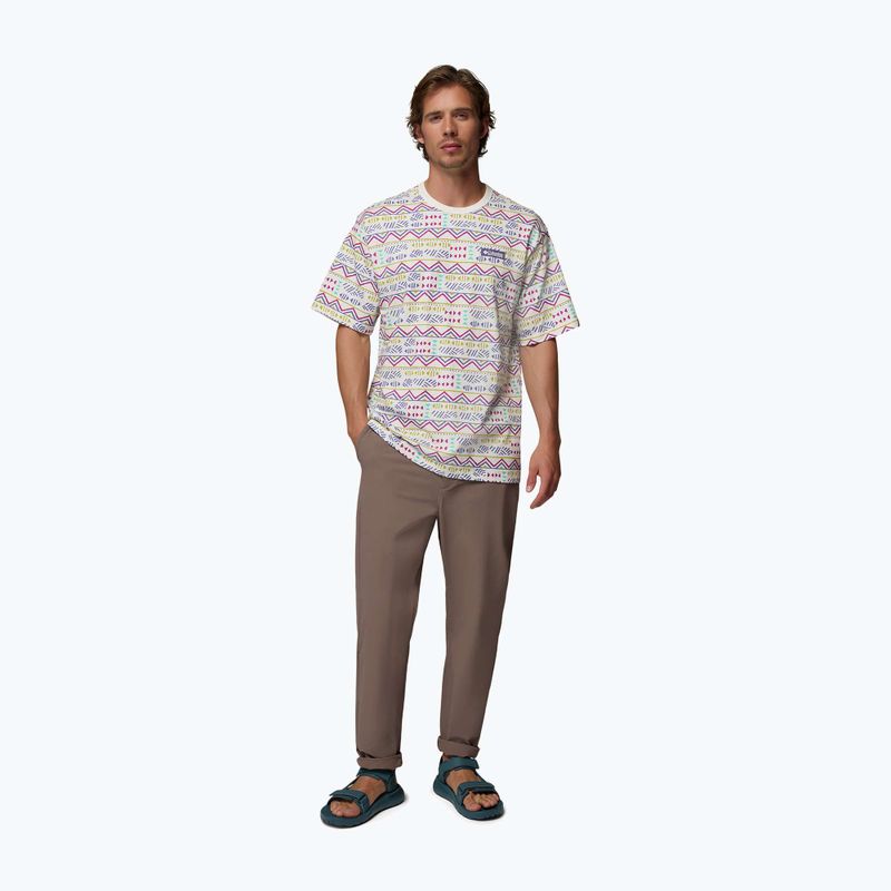Pánské tričko Columbia CSC Heavyweight Printed Tee sea salt/horizons 2