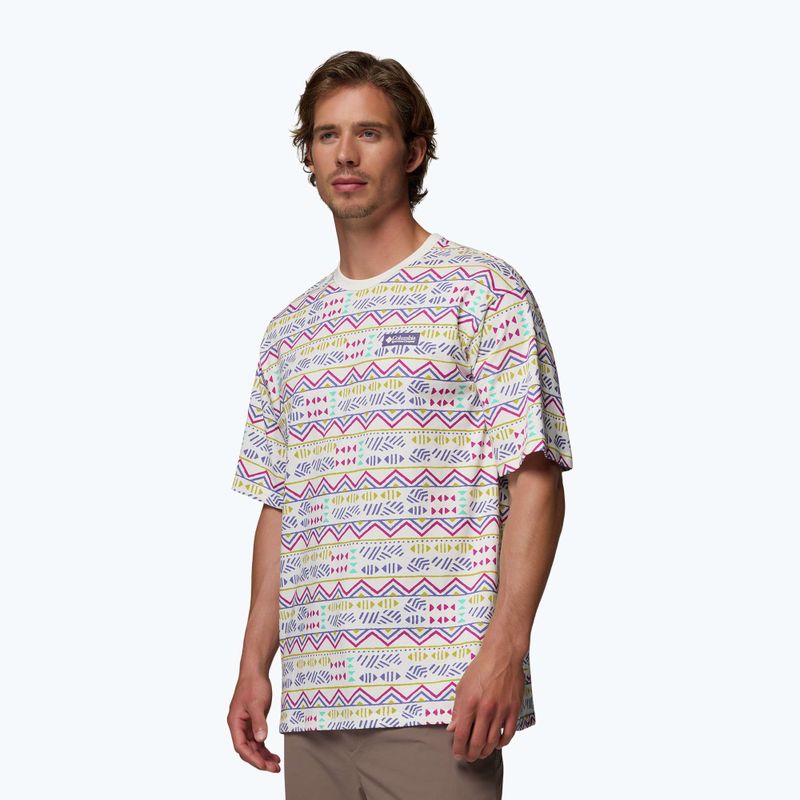 Pánské tričko Columbia CSC Heavyweight Printed Tee sea salt/horizons 4