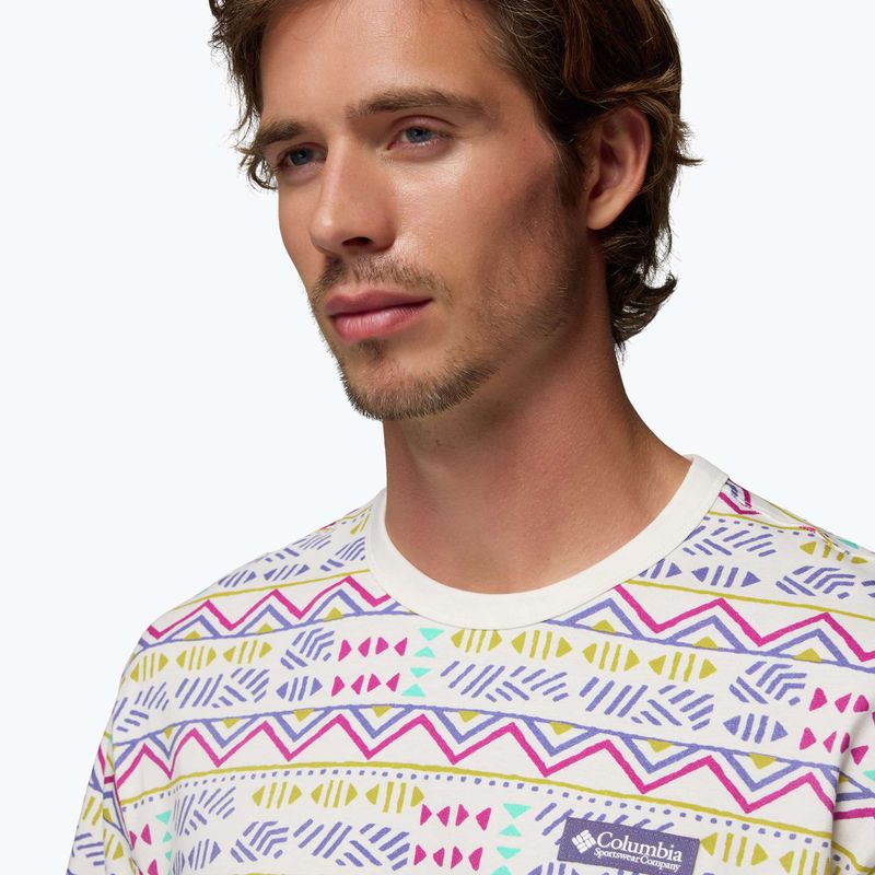 Pánské tričko Columbia CSC Heavyweight Printed Tee sea salt/horizons 5