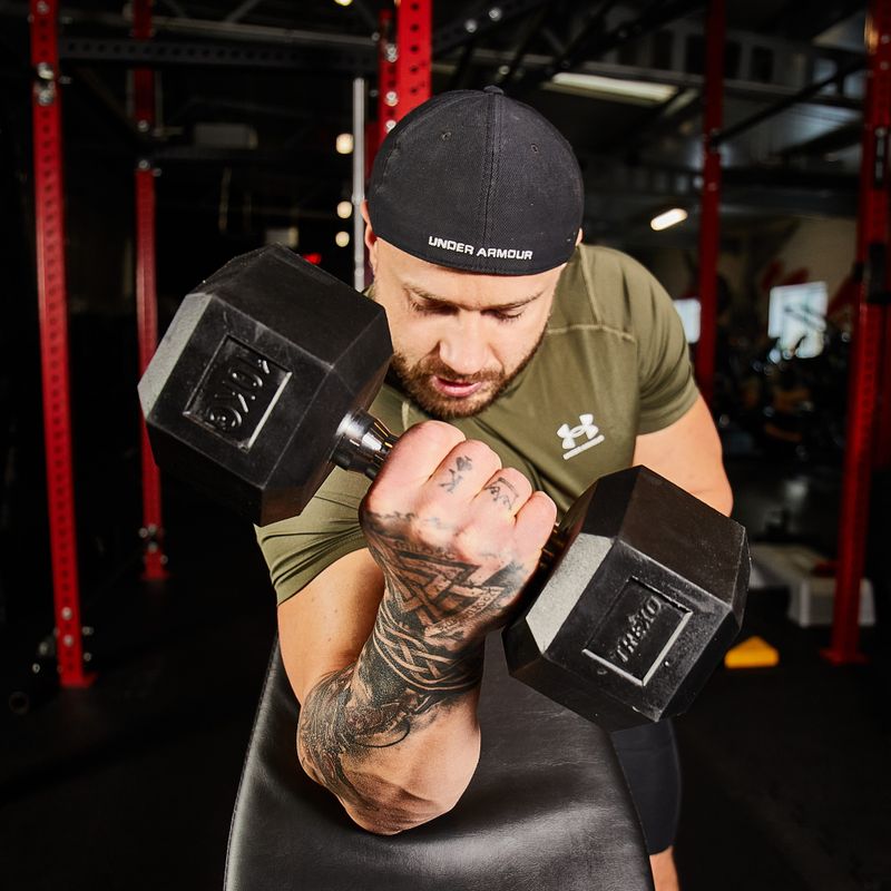 Pogumovaná činka XTREXO Hex HXD100 10 kg 6