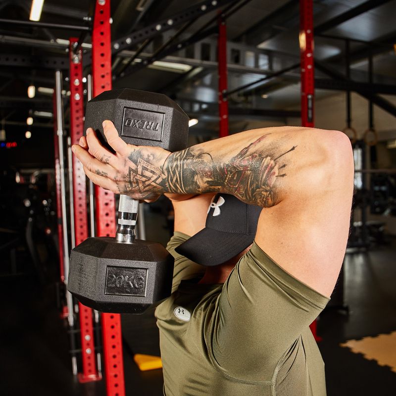 Pogumovaná činkaXTREXO Hex HXD200 20 kg 8