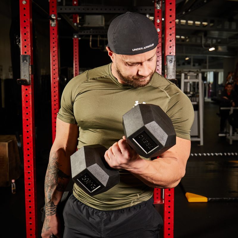 Pogumovaná činkaXTREXO Hex HXD200 20 kg 9