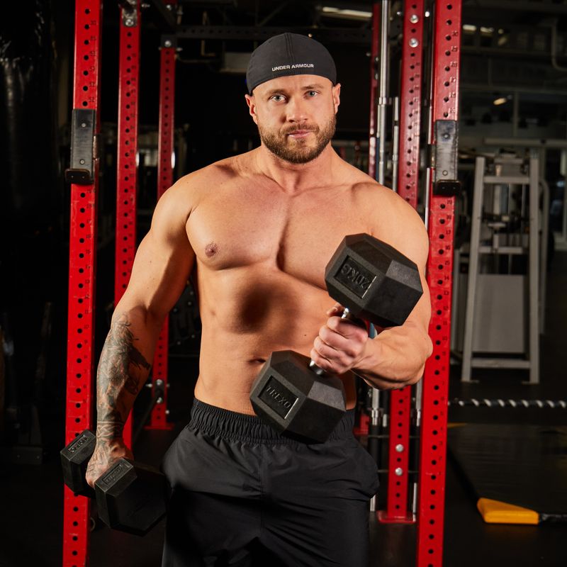 Pogumovaná činkaXTREXO Hex HXD200 20 kg 11