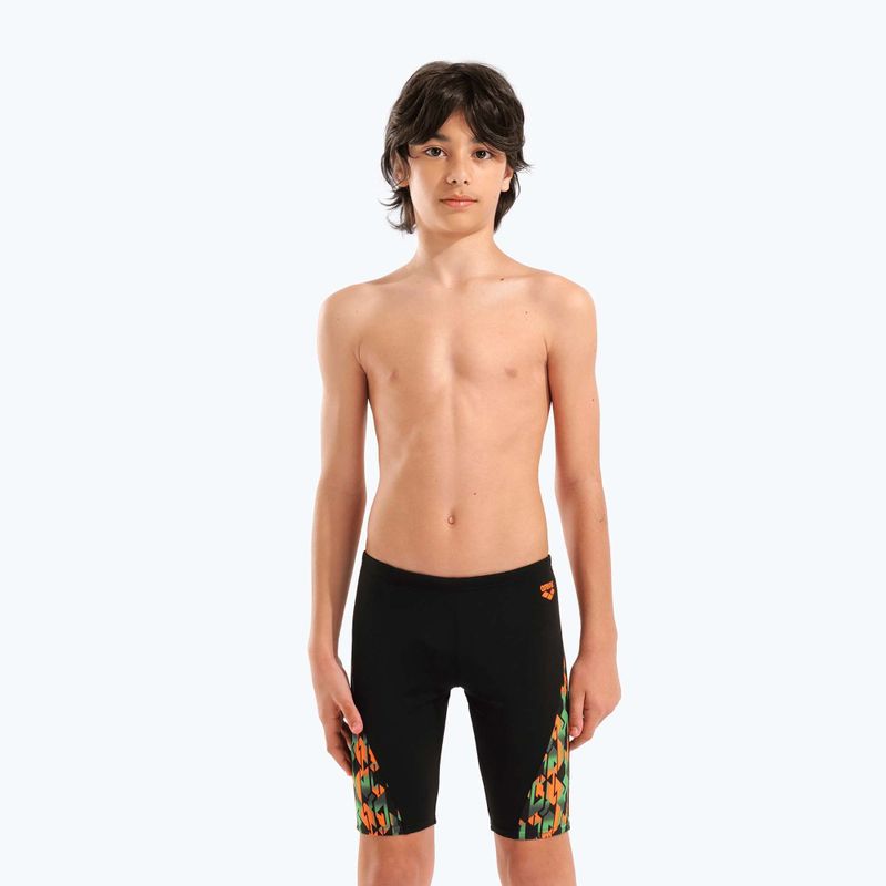 Dětské plavky Arena Print Swim black/orange multi 3