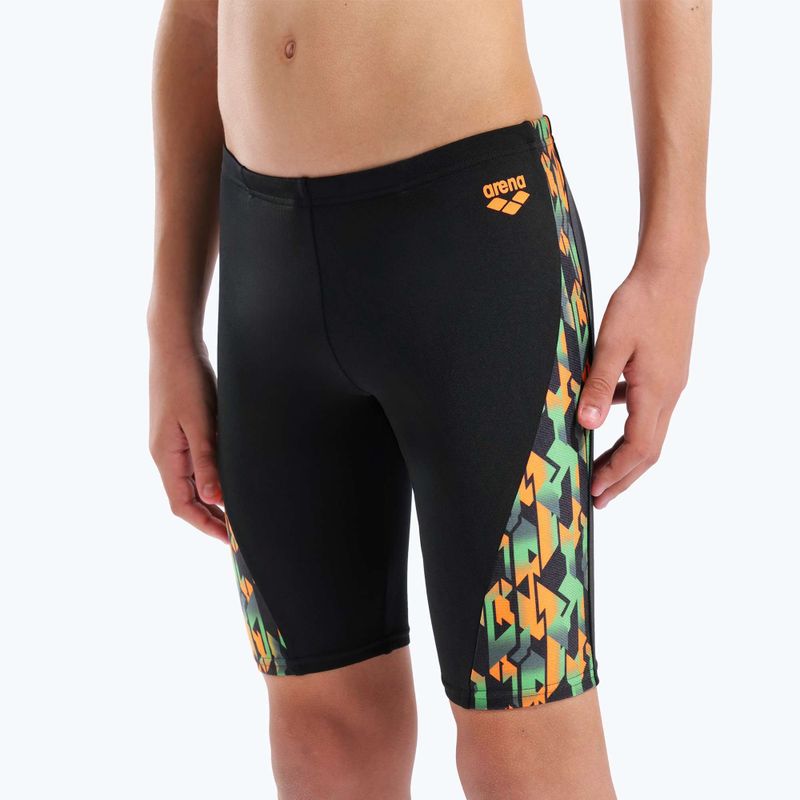 Dětské plavky Arena Print Swim black/orange multi 4