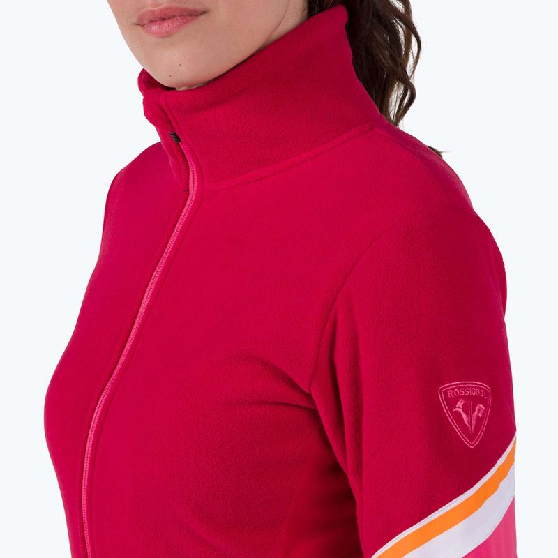 Dámská mikina Rossignol Strawpile Fleece Fz ruby red 4