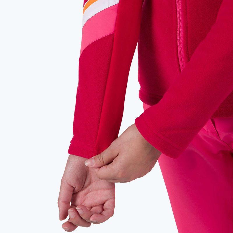 Dámská mikina Rossignol Strawpile Fleece Fz ruby red 5