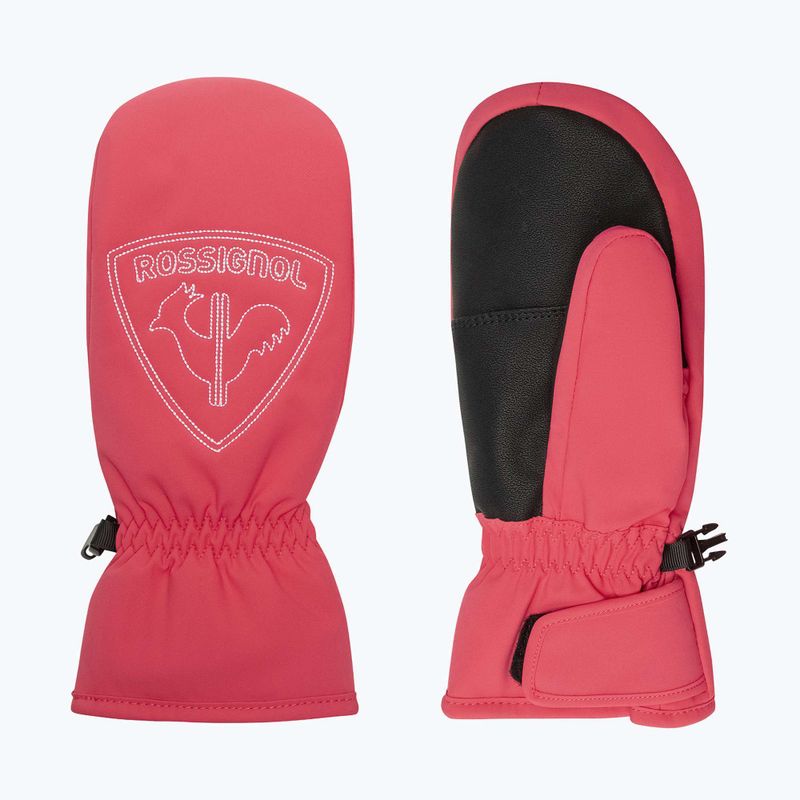 Dětské lyžařské rukavice Rossignol Jr Rooster M tea rose 7