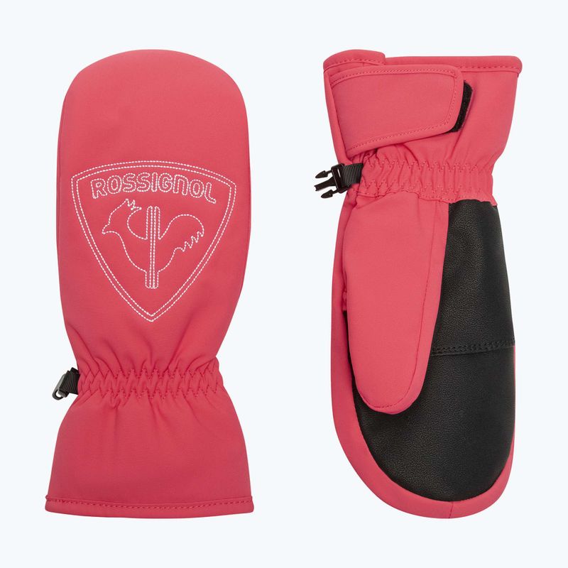 Dětské lyžařské rukavice Rossignol Jr Rooster M tea rose 8