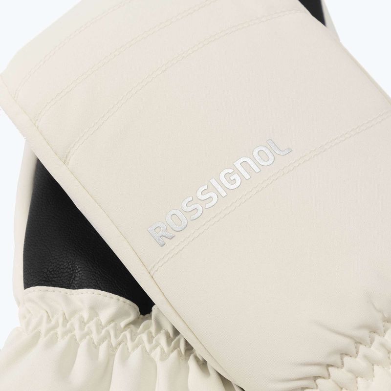 Dámské lyžařské rukavice Rossignol Perfy M natural white 2