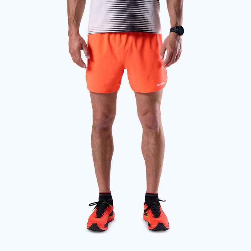 Pánské běžecké šortky Rossignol Sapa 5" neon red