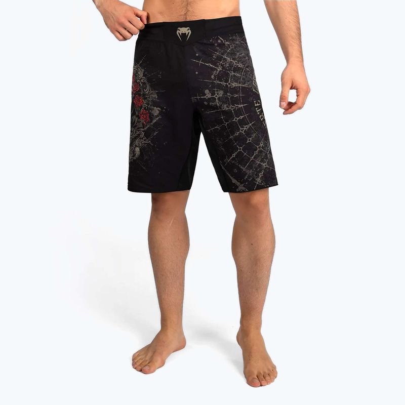 Pánské šortky Venum Santa Muerte 5.0 Men’S Fight Shorts deep black/gold 4