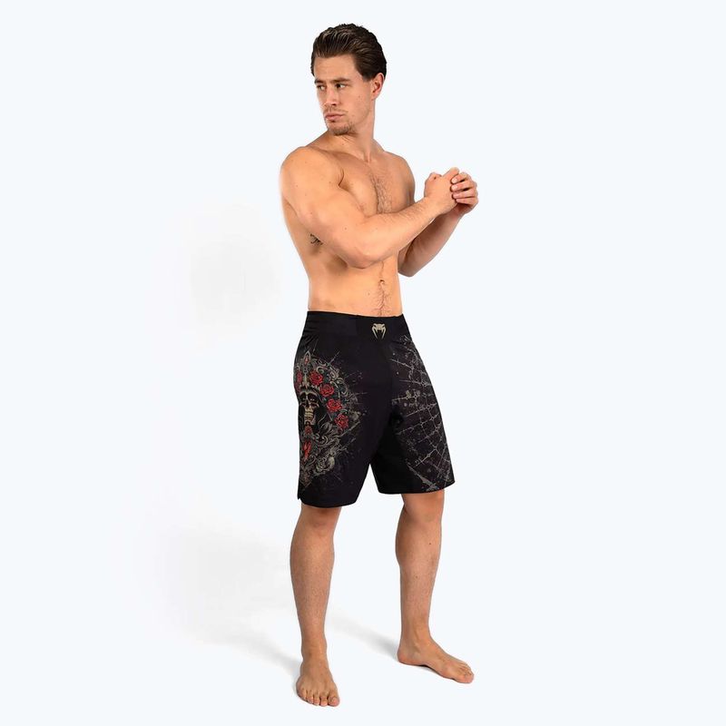 Pánské šortky Venum Santa Muerte 5.0 Men’S Fight Shorts deep black/gold 5