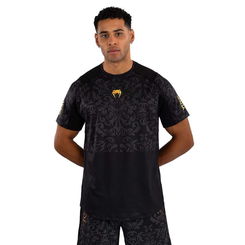 Pánské tričko Venum x Ilia Topuria Unmatched Dry-Tech black/gold