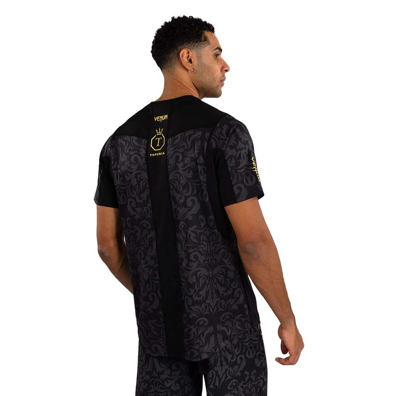 Pánské tričko Venum x Ilia Topuria Unmatched Dry-Tech black/gold 2