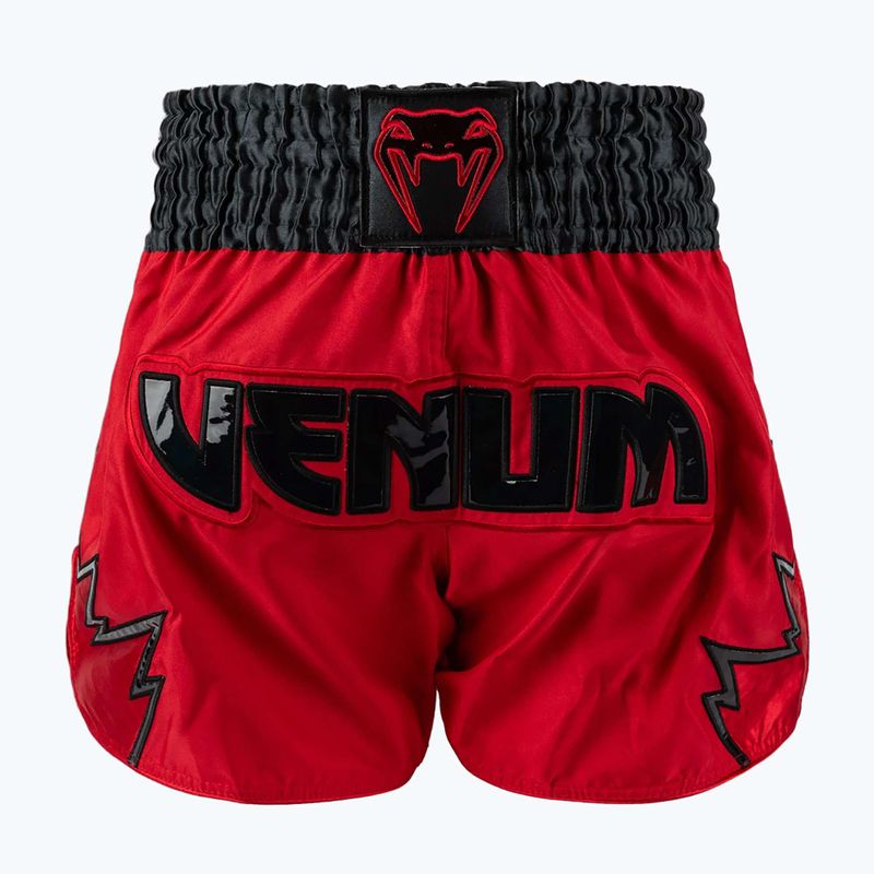 Pánské tréninkové šortky Venum Inferno Muay Thai red/charcoal grey/black