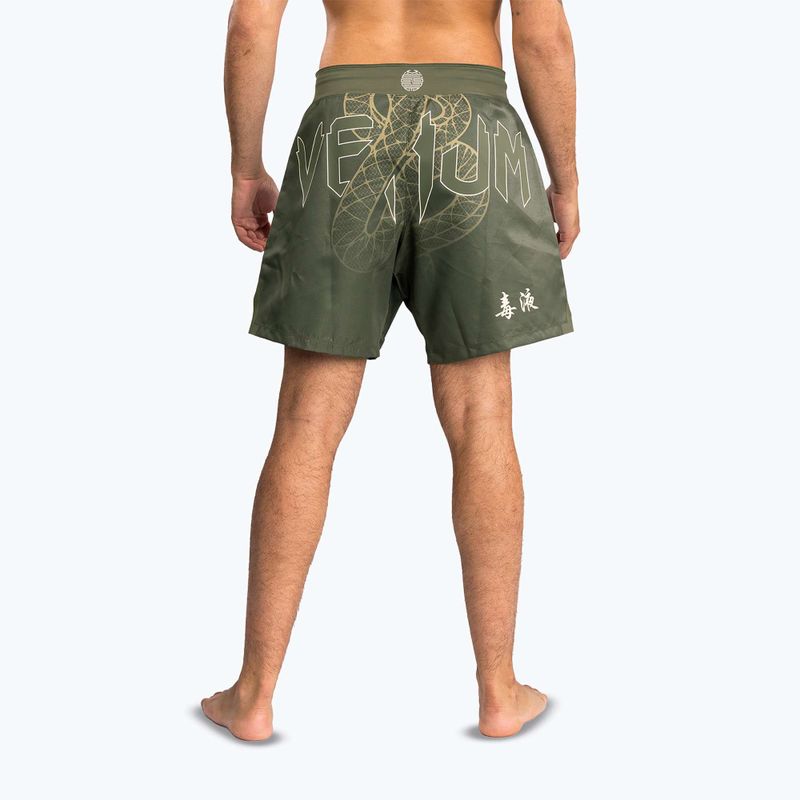 Pánské tréninkové šortky Venum Serpenti Fight khaki/bronze/ivory 2