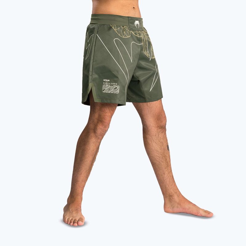 Pánské tréninkové šortky Venum Serpenti Fight khaki/bronze/ivory 3