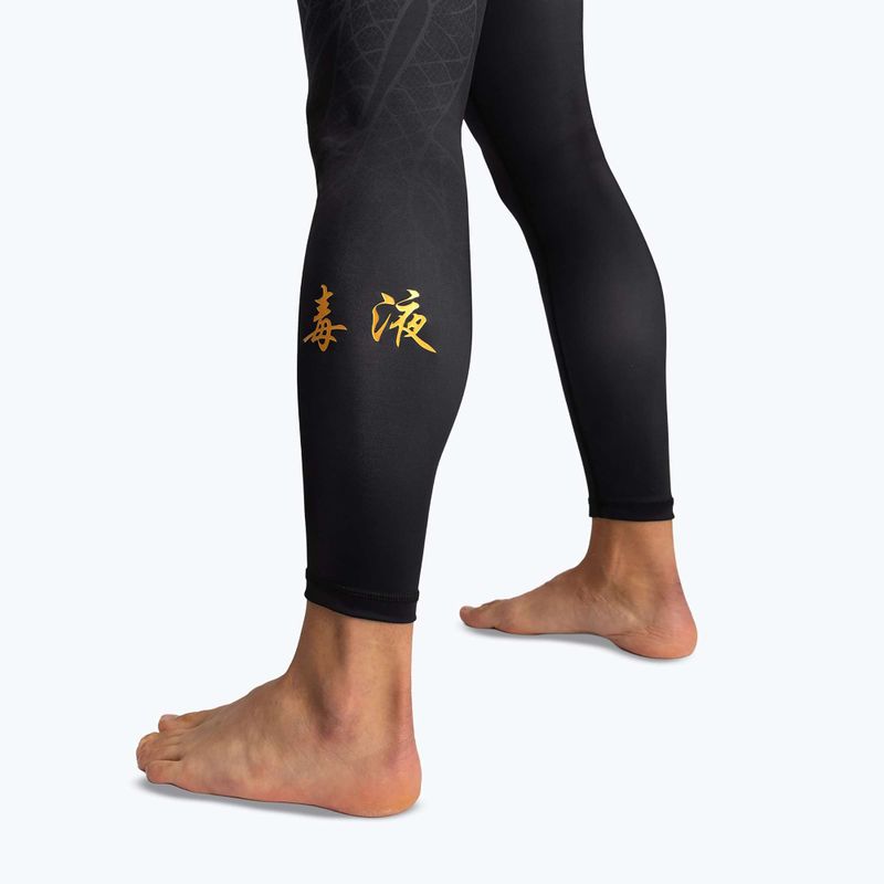 Pánské tréninkové legíny Venum Serpenti Spats black/silver/gold 8