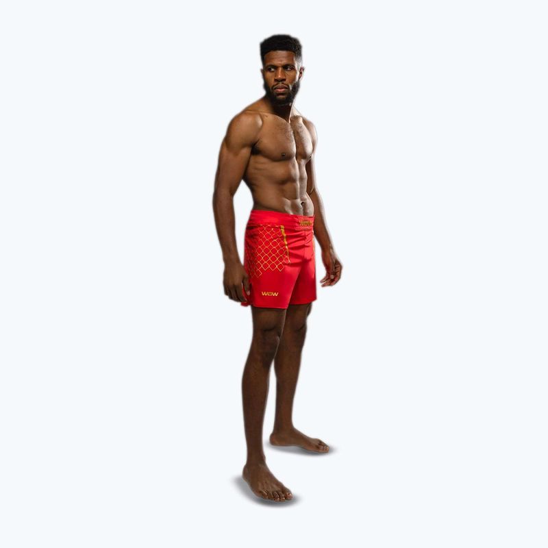 Pánské tréninkové šortky Venum X WOW FC fury red/gold 2