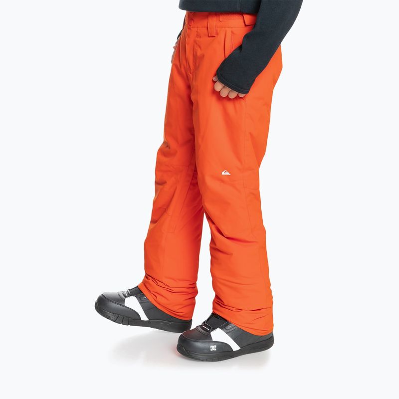 Dětské snowboardové kalhoty Quiksilver Estate oranžové EQBTP03033 4