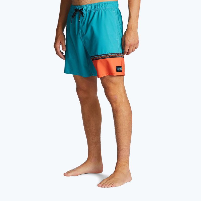 Pánské plavecké šortky Billabong Burleigh Layback aqua