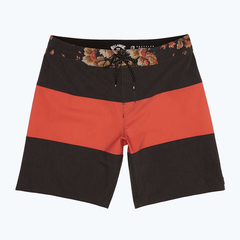 Pánské červené plavecké šortky Billabong Tribong Pro washed 5