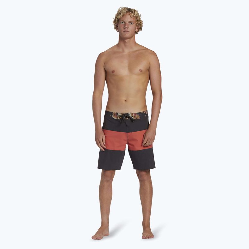 Pánské červené plavecké šortky Billabong Tribong Pro washed 2