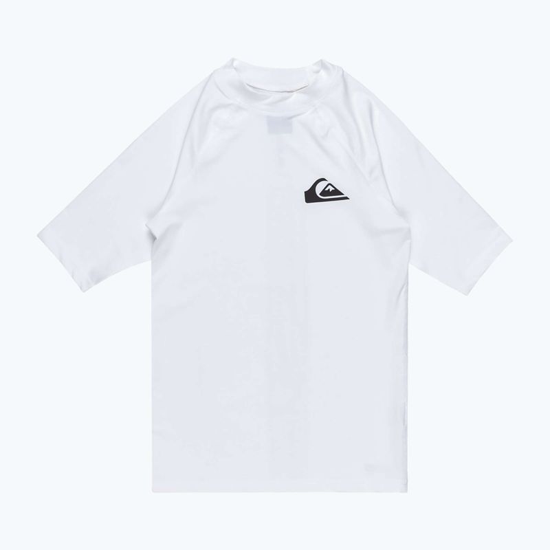 Quiksilver Everyday UPF50 bílé juniorské plavecké tričko