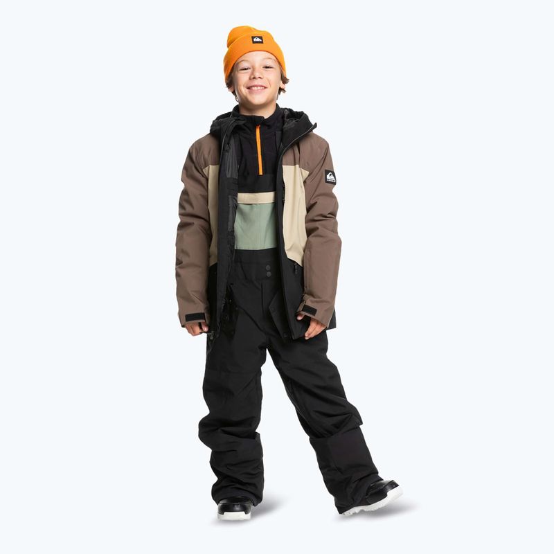 Dětské snowboardové kalhoty Quiksilver Mash Up Bib true black 2