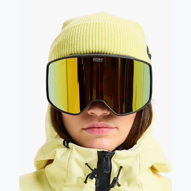 Dámské snowboardové brýle ROXY Storm W black/clux ml pink gold 6