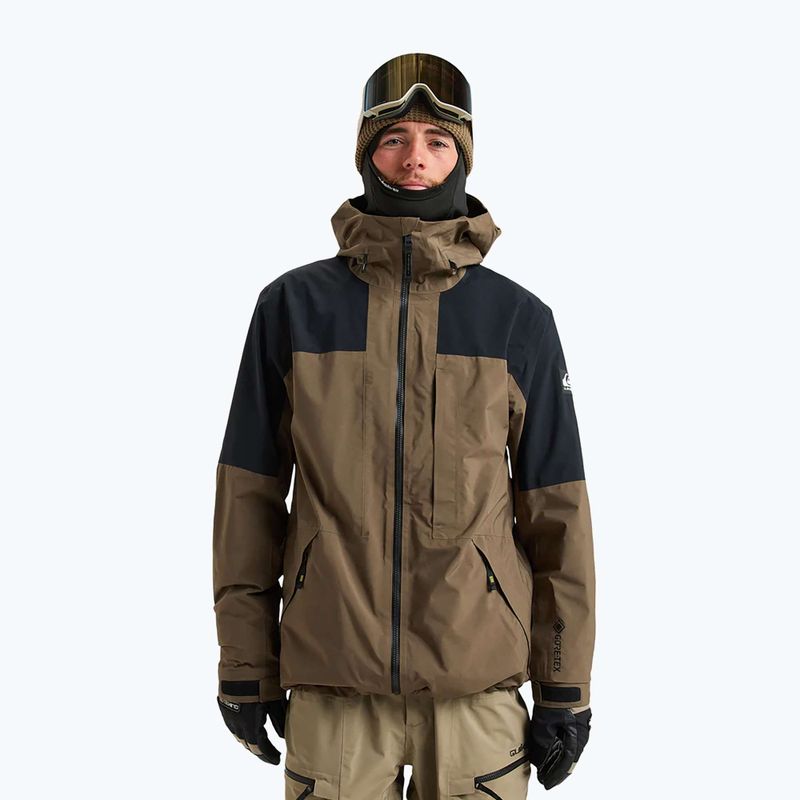 Dětská snowboardová bunda Quiksilver Forever Stretch GTX canteen