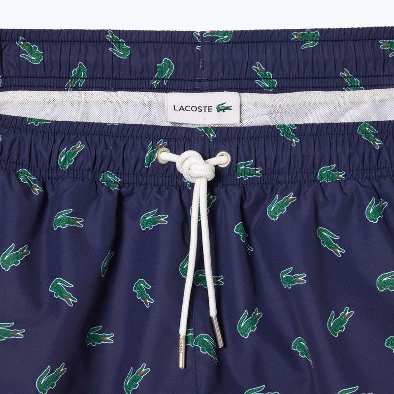 Pánské plavecké šortky Lacoste MH7188 navy blue/multico 6
