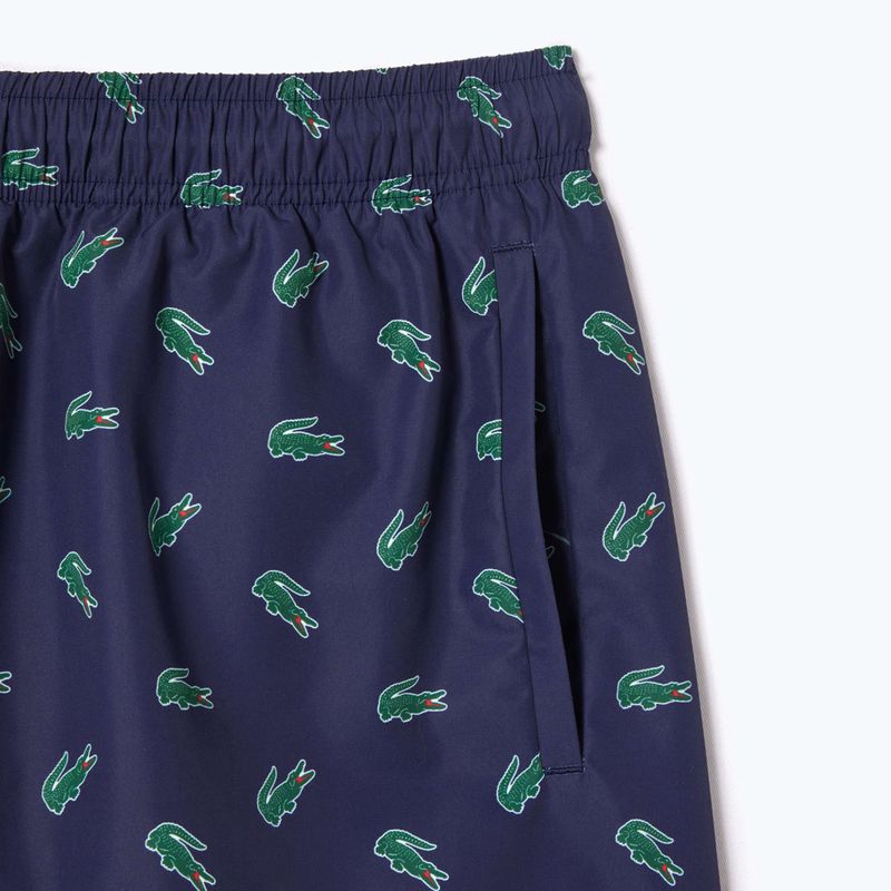 Pánské plavecké šortky Lacoste MH7188 navy blue/multico 7