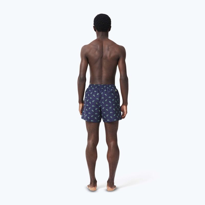Pánské plavecké šortky Lacoste MH7188 navy blue/multico 3