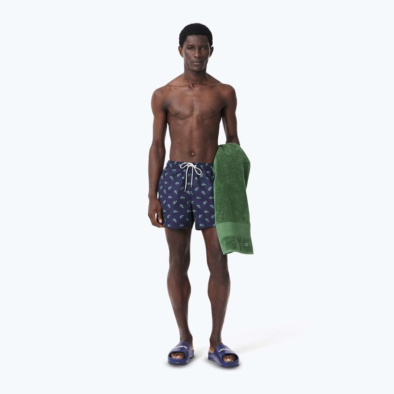 Pánské plavecké šortky Lacoste MH7188 navy blue/multico 4