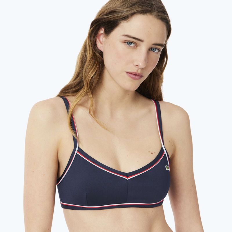 Horní díl plavek Lacoste MF9993 navy blue/rill grenadine 4