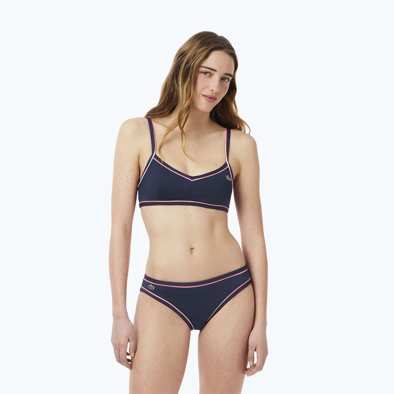 Horní díl plavek Lacoste MF9993 navy blue/rill grenadine 5